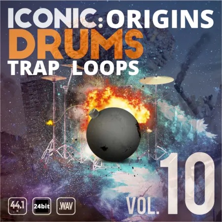 Iconic Origins Trap Drum Loops Vol.10 WAV