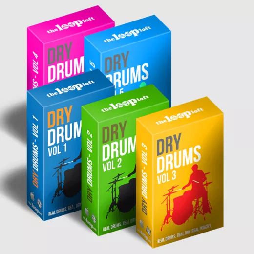 The Loop Loft Dry Drums Bundle WAV