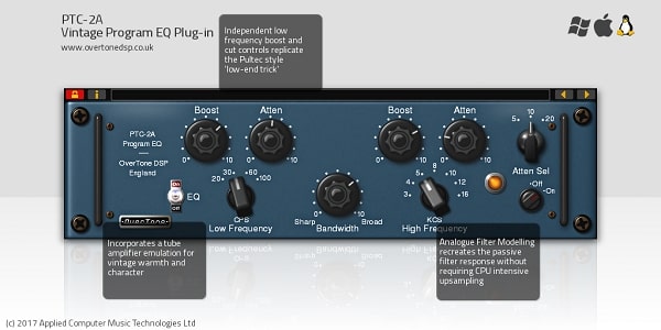 Overtone DSP PTC-2A v3.0.0 Win & MacOSX