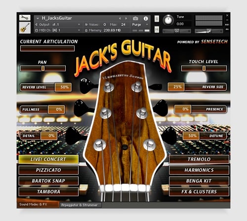 Hephaestus Sounds Jacks Concert Guitar v1.10 KONTAKT