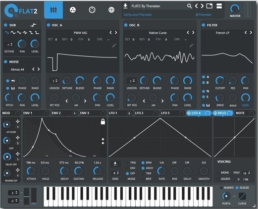 Thenatan Xfer Records Flat2 Multi Color Skins For Serum