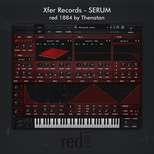 Thenatan Xfer Records Red 1884 Serum SKin