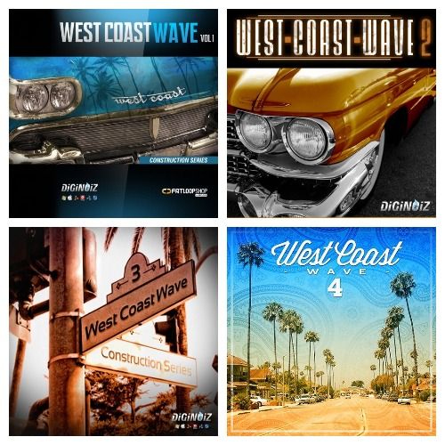 DigiNoiz: West Coast Wave Vol.1-4 WAV