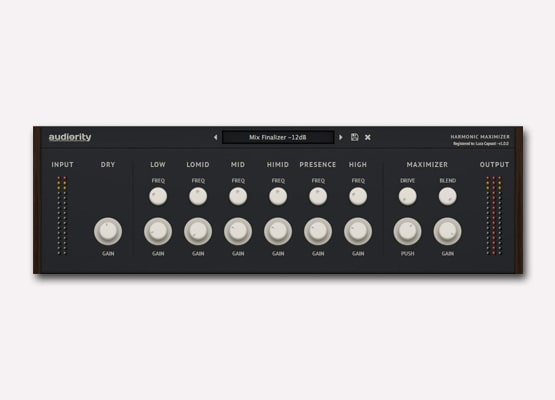 Audiority Harmonic Maximizer v1.1.2 VST AU AAX MAC/WiN