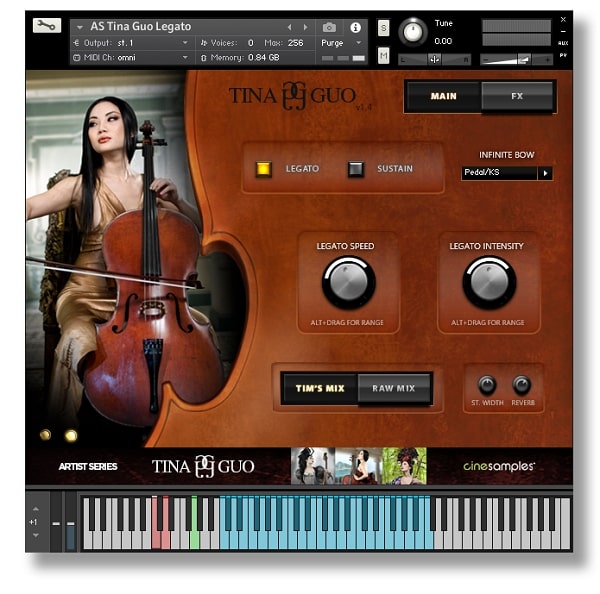 Cinesamples Tina Guo Acoustic Cello Legato v1.4 KONTAKT