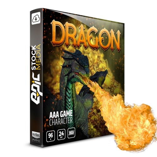 Epic Stock Media AAA Game Character Dragon