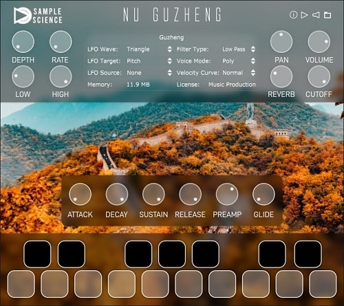 SampleScience - Nu Guzheng Chinese Instrument WIN MAC