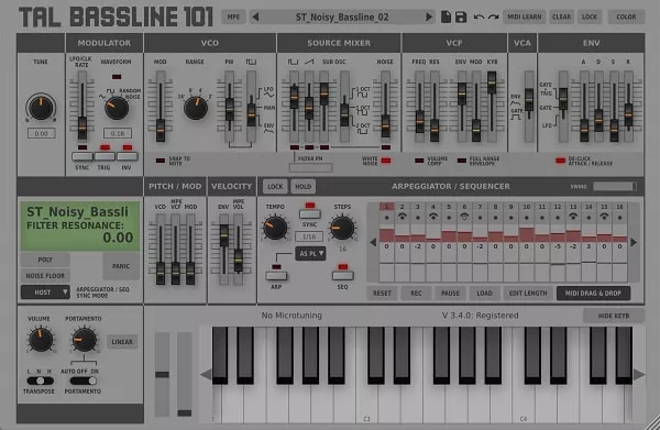 Togu Audio Line TAL-BassLine-101 v3.6.0 [WIN & MacOS & LINUX]