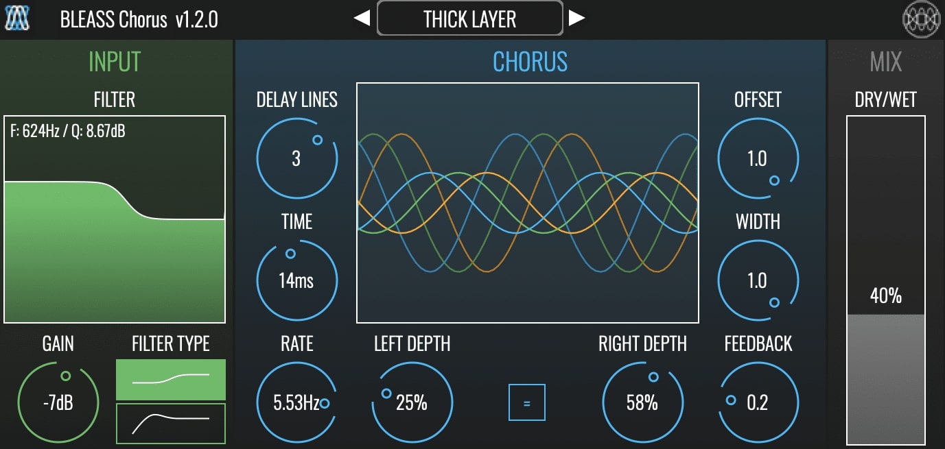 BLEASS Chorus v1.2.0 VST3 AU WIN MacOS