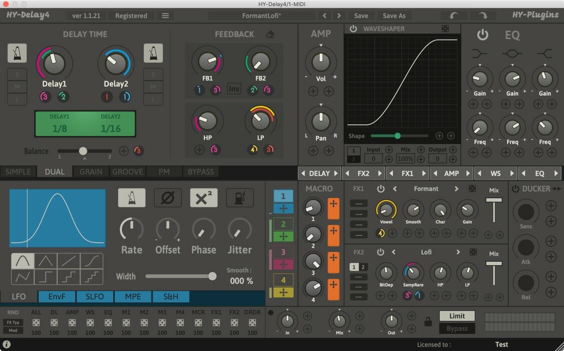 HY-Plugin HY-Delay4 v1.1.6 WIN OSX