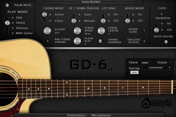 Acousticsamples GD-6 Acoustic Guitar for UVI Falcon Expansion