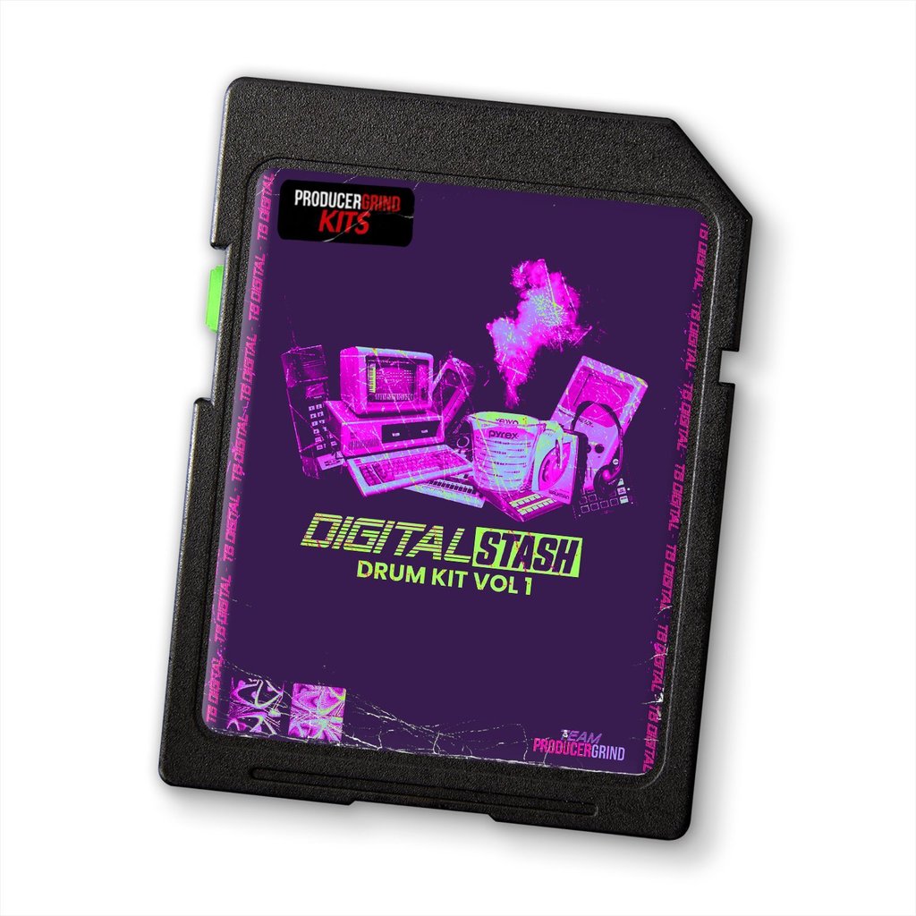 ProducerGrind TB Digital 'DIGITAL STASH' Drum Kit Vol 1 WAV