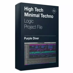 Purple Diver - High Tech Minimal Techno Logic Pro X Template (by The Producer Tutor)
