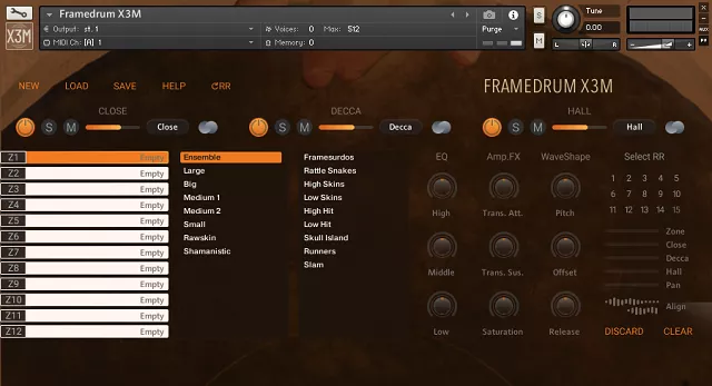 Strezov Sampling Frame Drum X3M (KONTAKT) [Player Edition]