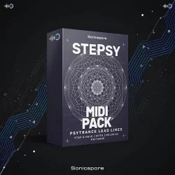 Sonicspore STEPSY Psytrance Lead Lines [MIDI & Serum + Vital Presets]