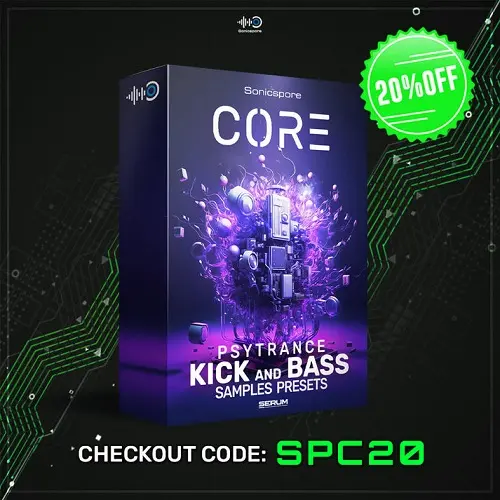 Sonicspore CORE Psytrance Kick & Bass WAV FXP