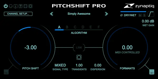 Zynaptiq PITCHSHIFT PRO v1.2.0 VST3 AAX [WIN]