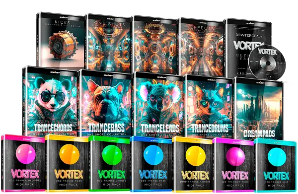 Esential Music Productions VORTEX Ultimate Complete Bundle WAV MIDI TUTORIAL