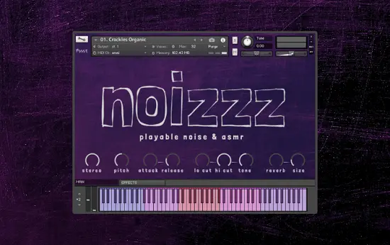 Pssst Instruments Noizzz: Playable Noise & ASMR KONTAKT