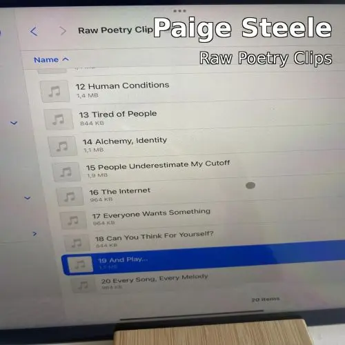 Paige Steele Raw Poetry Vocal Sample Pack WAV