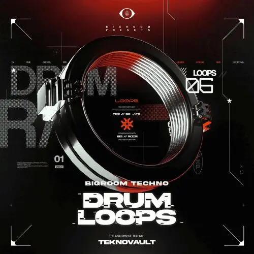 Teknovault Bigroom Techno Drum Loops (Vol. 1) WAV