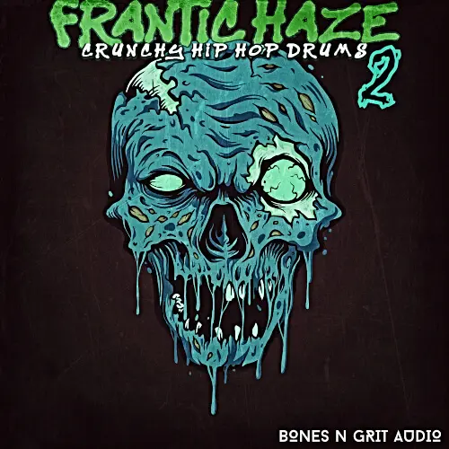 Bones N Grit Audio Frantic Haze: Crunchy Hip Hop Drums 2 WAV