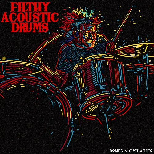 Bones N Grit Audio Filthy Acoustic Drums WAV