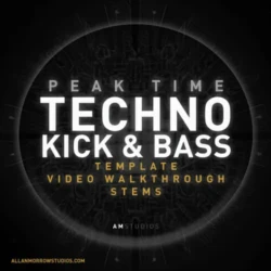 Allan Morrow AM Studios Peak Time Techno Kick & Bass [Ableton Template, Walkthrough Video & Stems]