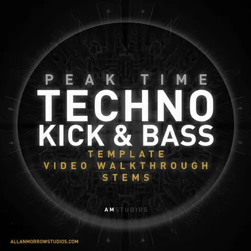 Allan Morrow AM Studios Peak Time Techno Kick & Bass [Ableton Template, Walkthrough Video & Stems]