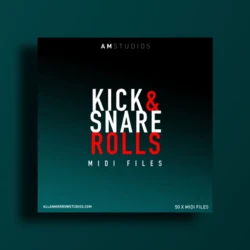 Allan Morrow AM Studios Kick & Snare Rolls [50 x MIDI Patterns]