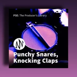 PSE The Producer's Library Punchy Snares, Knocking Claps WAV
